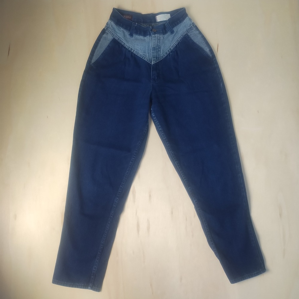 Vintage Robin Ross Jeans Women's 11 Bareback V-Yoke High Rise Mom Tapered 80s